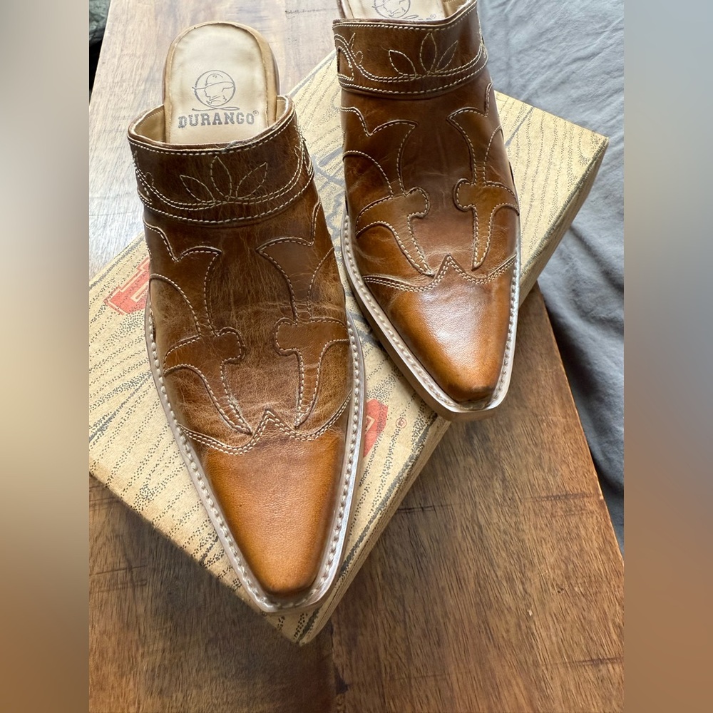 Durango Mules Cowboy Boots NWT Size 8.5